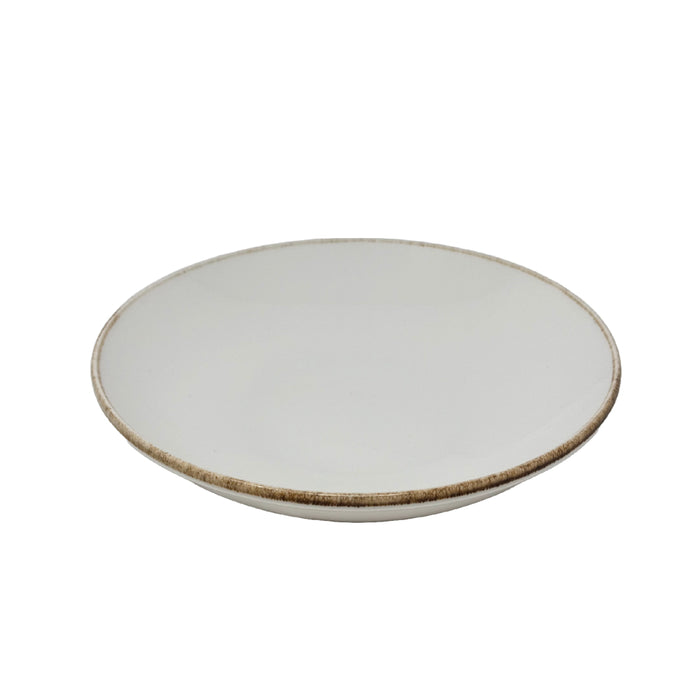 Nella 10" Tawny Round Porcelain Coupe Plate - 24/Case - CP10210B TAWNY