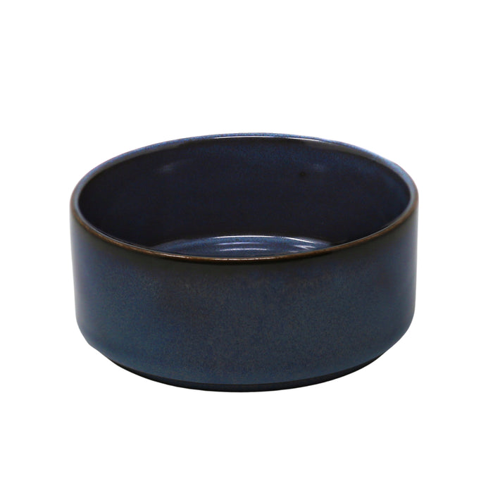 Nella 4.7" Azzaro Round Porcelain Soup Bowl - 16/Case - ELPS12AZ