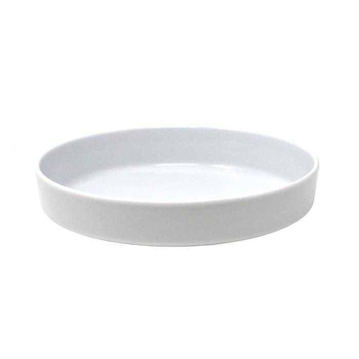 Nella 7.5" White Round Porcelain Soup Plate - 12/Case - ELPS19