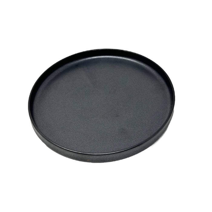 Nella 7.9" Black Round Porcelain Plate - 12/Case - ELPS20 BLACK