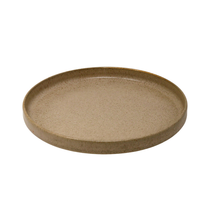 Nella 7.9" Obelisque Round Porcelain Plate - 12/Case - ELPS20 OBELISQUE