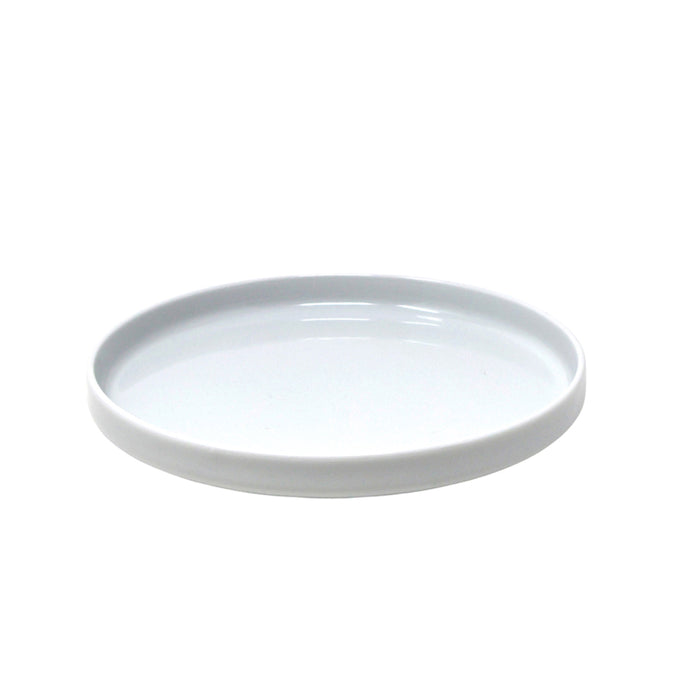 Nella 7.9" White Round Porcelain Plate - 12/Case - ELPS20