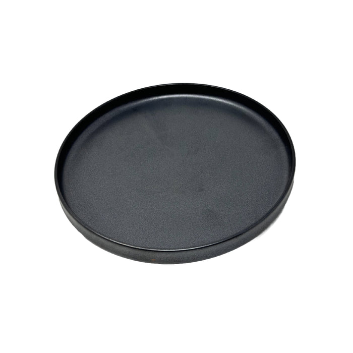 Nella 9.8" Black Round Porcelain Plate - 12/Case - ELPS25 BLACK