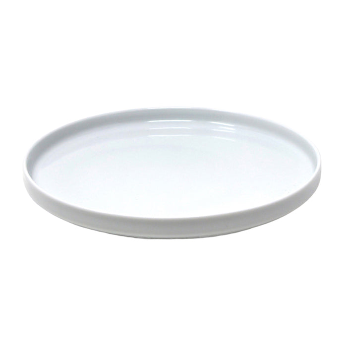 Nella 9.8" White Round Porcelain Plate - 12/Case - ELPS25