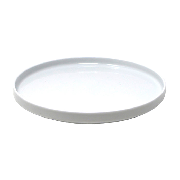 Nella 10.8" White Round Porcelain Plate - 12/Case - ELPS27