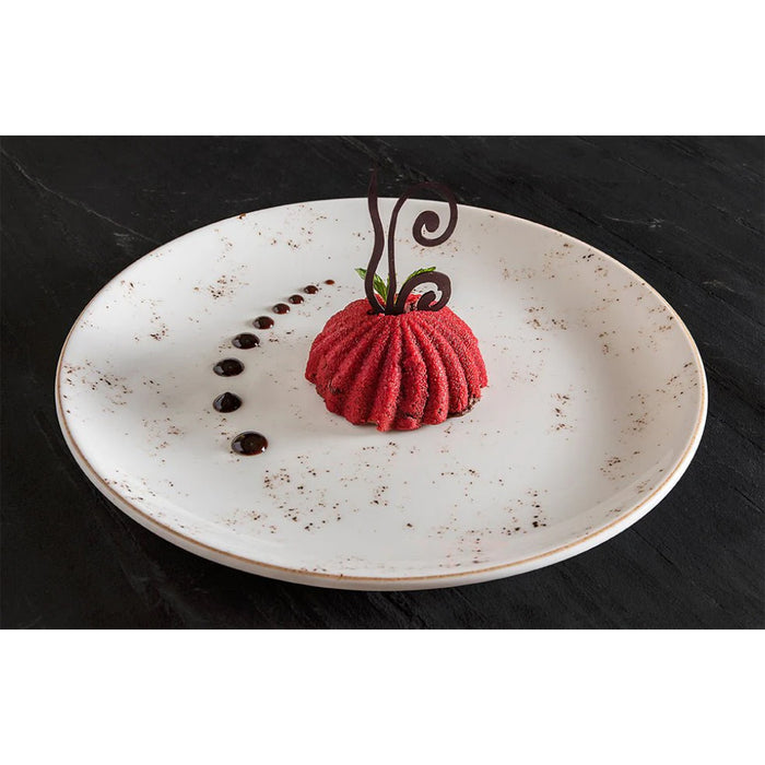 Bonna Grain 8.25" Gourmet Round Porcelain Flat Plate - 12/Case - GRAGRM21DZ