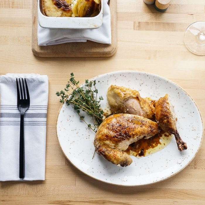 Bonna Grain 10.75" Gourmet Round Porcelain Flat Plate - 12/Case - GRAGRM27DZ