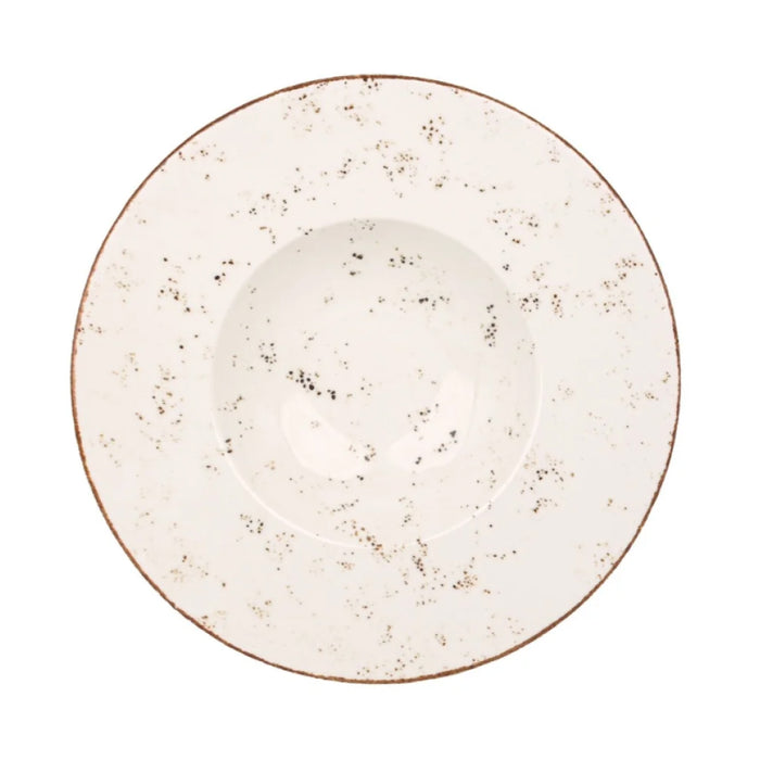 Bonna Grain 10.75" Gourmet Round Porcelain Pasta Plate - 6/Case - GRAGRM27CK