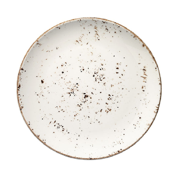 Bonna Grain 10.75" Gourmet Round Porcelain Flat Plate - 12/Case - GRAGRM27DZ