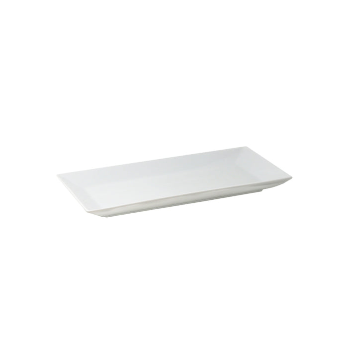 Nella 9.4" x 4.6" White Rectangular Porcelain Plate - IT05