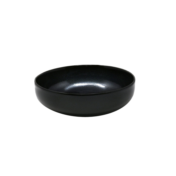 Nella 8.4" Deep Moon Black Porcelain Salad Bowl - ITB02 MOON