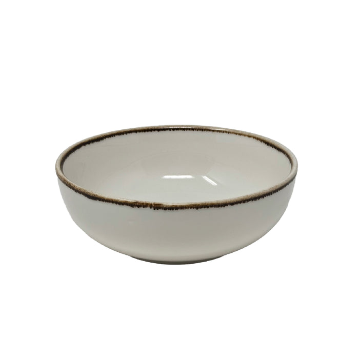 Nella 7.2" Tawny Round Deep Porcelain Bowl - 4/Case - ITB03 TAWNY