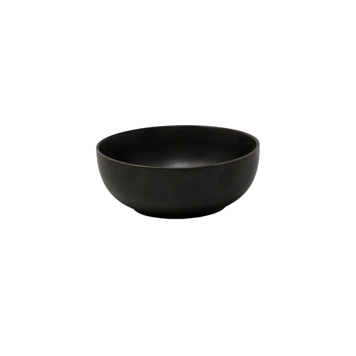 Nella 6.4" Deep Matte Black Porcelain Salad Bowl - ITB04 BK