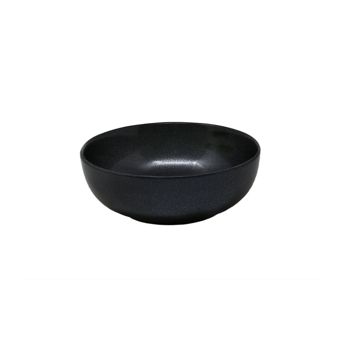 Nella 6.4" Deep Moon Black Porcelain Salad Bowl - ITB04 MOON