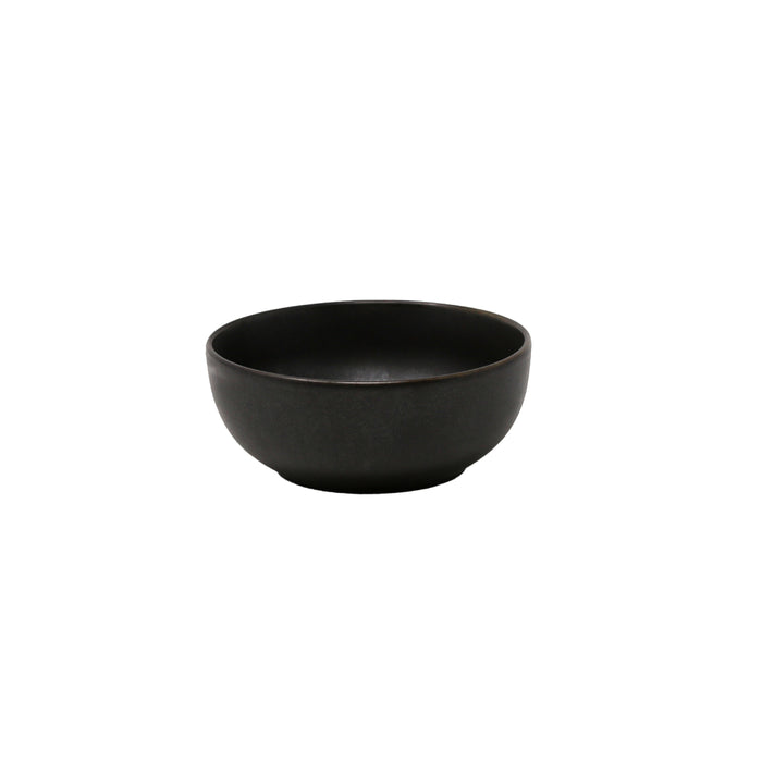 Nella 4.8" Black Round Deep Porcelain Bowl - 24/Case - ITB05 BLACK