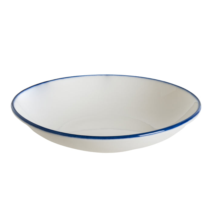 Bonna Linea Blue 8.25" Gourmet Round Porcelain Deep Plate - 12/Case - LNEMAGRM20CK