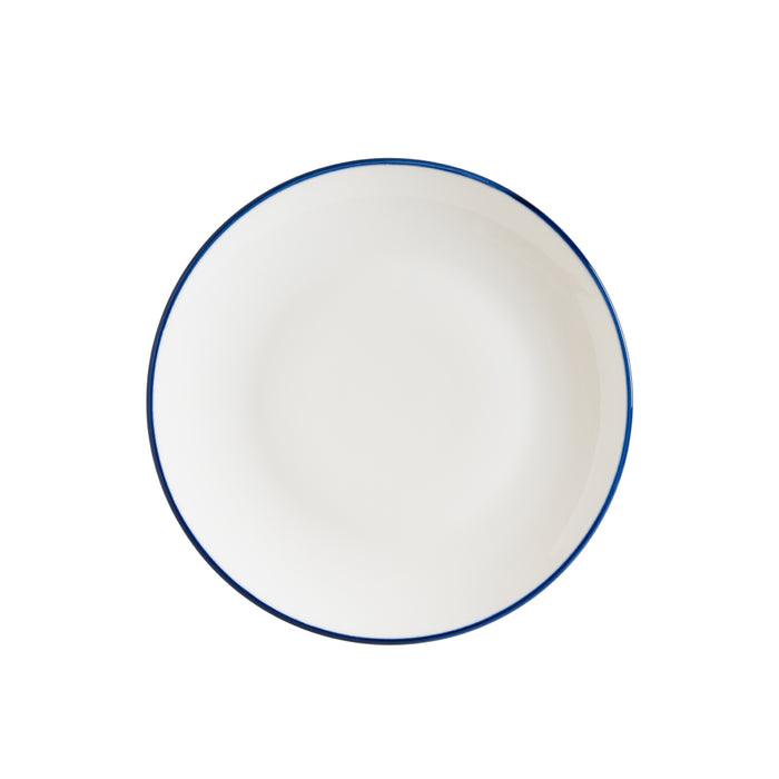 Bonna Linea Blue 8.25" Gourmet Round Porcelain Flat Plate - 12/Case - LNEMAGRM21DZ