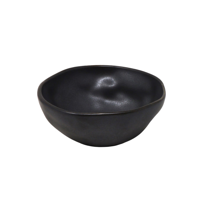 Nella 6" Organic Black Porcelain Bowl - 16/Case - ORG 15 BK