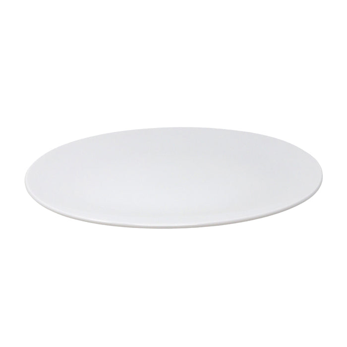 Nella 14" x 10" White Oval Porcelain Plate - PNK36