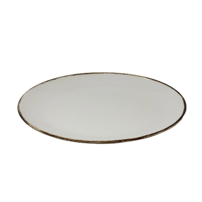 Nella 14" Tawny Oval Porcelain Plate - 9/Case - PNK36 TAWNY