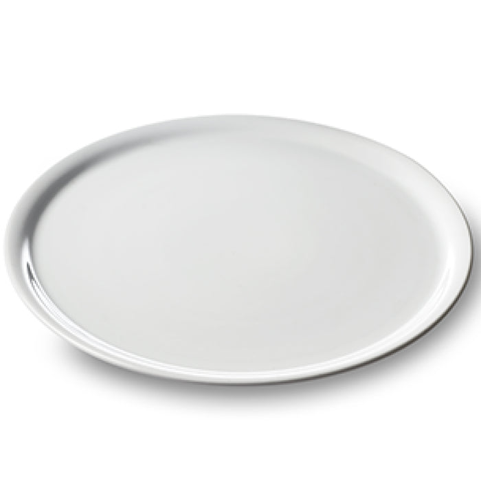 Nella 13" White Round Porcelain Pizza Plate - 12/Case - PZ33