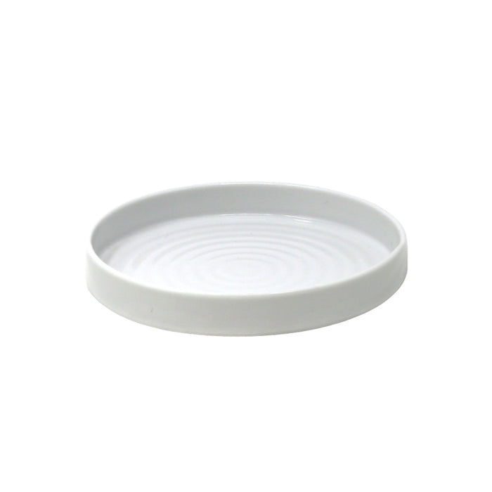 Nella 6.2" White Round Porcelain Silo Plate - 12/Case - SI-16