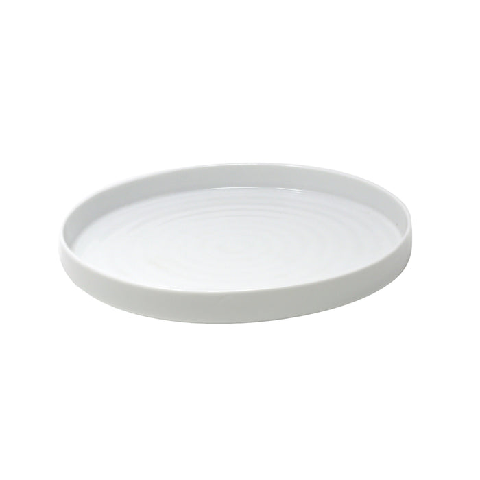 Nella 9.8" White Round Porcelain Silo Plate - 12/Case - SI-25