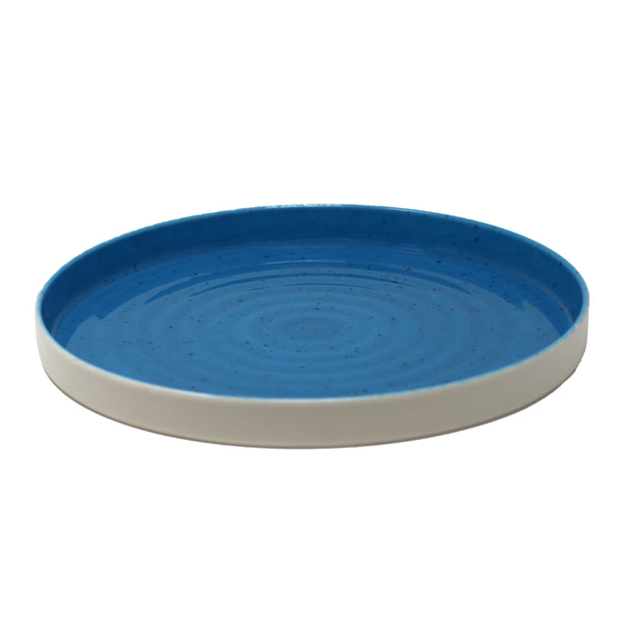 Nella 11" Blue Round Porcelain Silo Plate - 12/Case - SI-28 BLUE