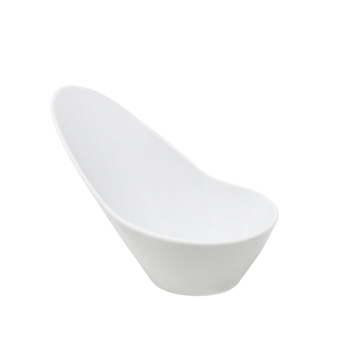 Nella 4" White Inclined Fries Bowl - SP-10 WHITE