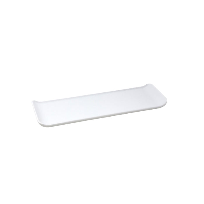 Nella 11.4" X 3.75" White Rectangular Porcelain Sushi Plate - 6/Case - SU-29