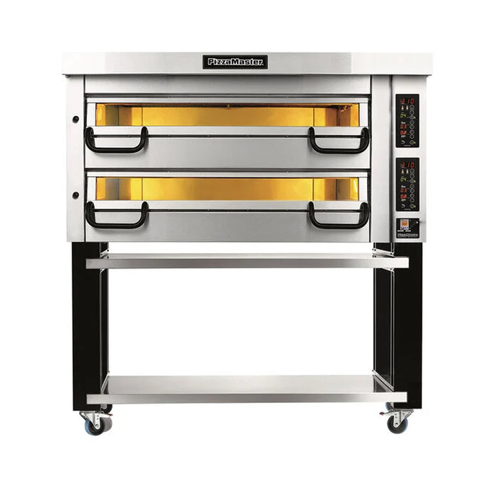 PizzaMaster 2 Stone Hearth 44" x 32" Electric Double Deck Pizza Oven - PM 722ED