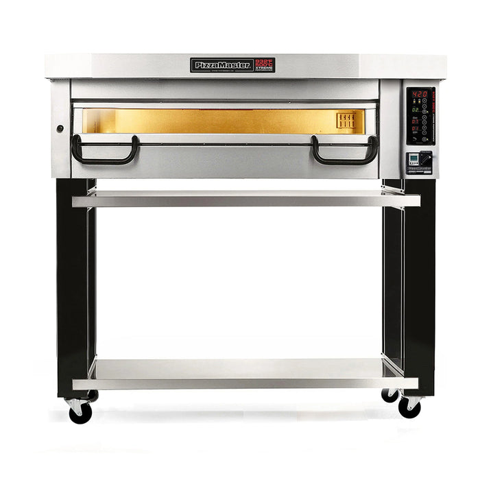 PizzaMaster 3 Stone Hearth 58" x 19" Electric Single Deck Pizza Oven - PM 731ED