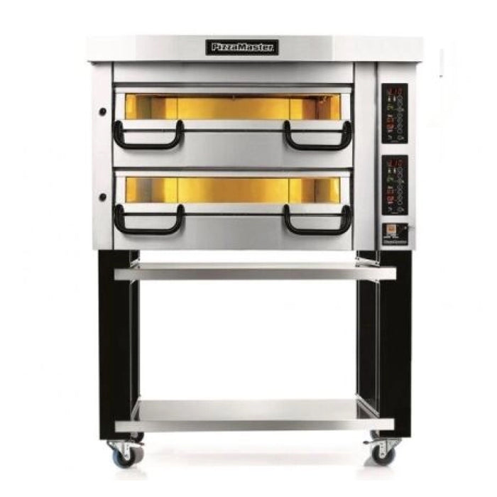 PizzaMaster 2 Stone Heart 49" x 32" Electric Double Deck Pizza Oven - PM 822ED