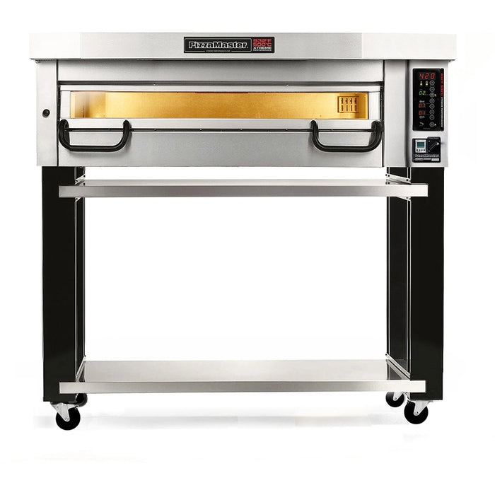 PizzaMaster 2 Stone Hearth 53" x 18.9" Electric Single Deck Pizza Oven - PM 921ED