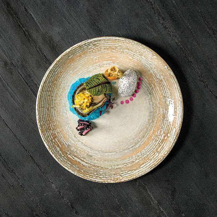 Bonna Patera 7.5" Gourmet Round Porcelain Flat Plate - 12/Case - PTRGRM19DZ