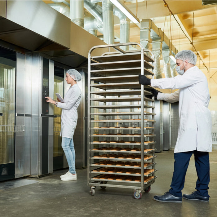 Nella 12-Tier Aluminum Pan Rack / Bun Tray Rack with Curved Top - 13504