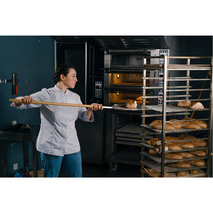 Focus Foodservice 20-Tier Welded Aluminum Sheet Pan Rack / Bun Tray Rack with Z-Frame- FAZNBR20