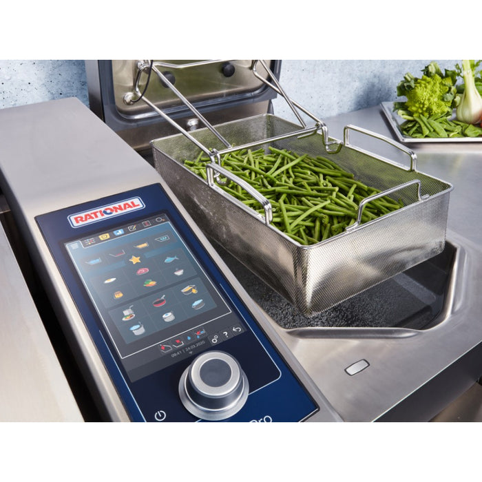 Rational iVario Pro 2-XS 9 Gallon 2-Pan Electric Tilt Skillet - 208/240V