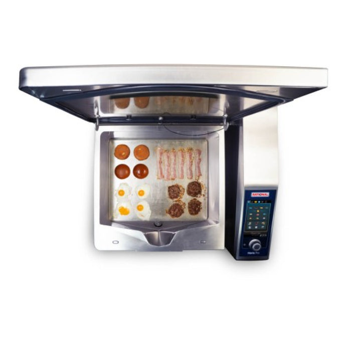 Rational iVario Pro XL 40 Gallon Electric Tilt Skillet With Base & Height - 208/240V
