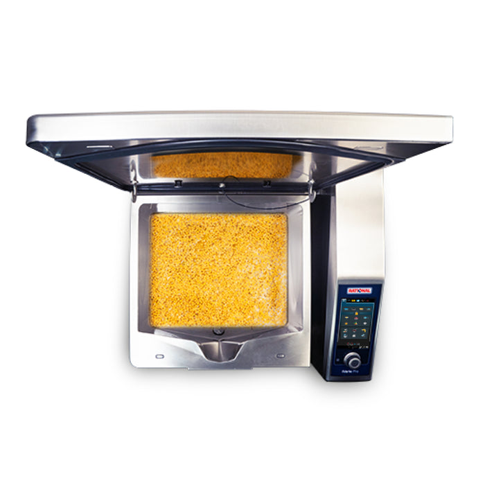 Rational iVario Pro XL 40 Gallon Electric Tilt Skillet With Base & Height - 208/240V