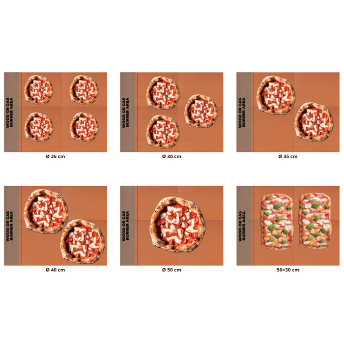 Alfa Quick 4 Pizze Silver Grey Professional Pizza Oven - Q4P