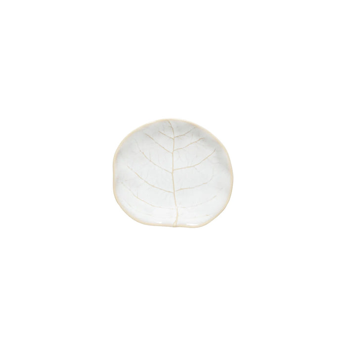 Costa Nova 5" x 4.5" Silvina Fennel White Oval Stoneware Appetizer Plate - 6/Case - QLP131-FWH