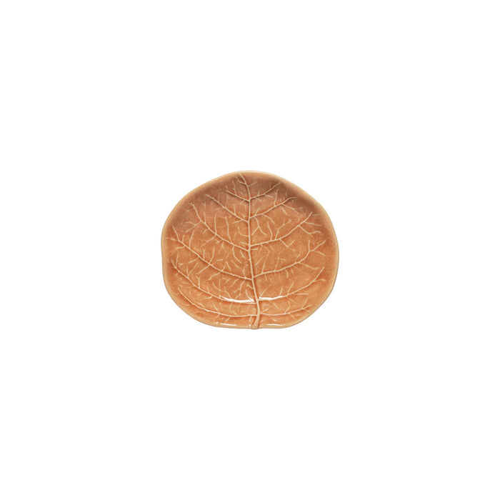 Costa Nova 5" x 4.5" Silvina Terracotta Orange Oval Stoneware Appetizer Plate - 6/Case - QLP131-TRC
