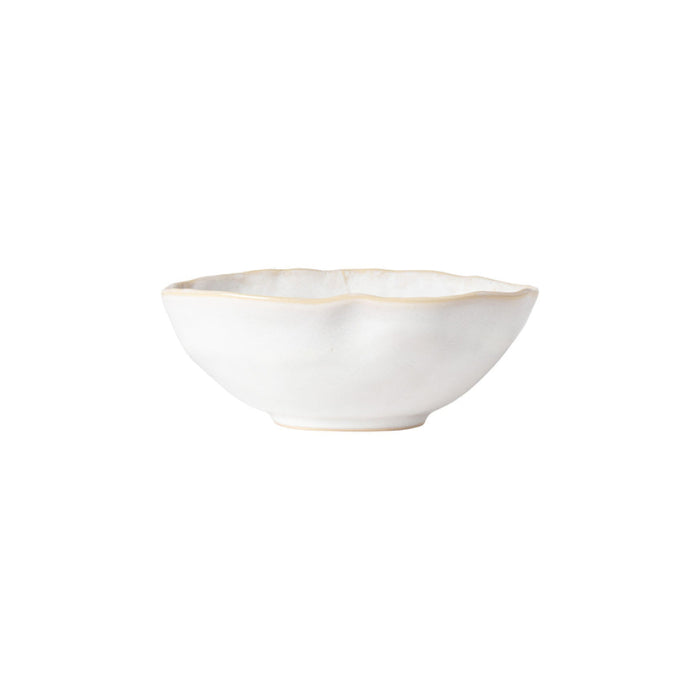 Costa Nova 6.75" x 5.6" Silvina Fennel White Oval Stoneware Bowl - 6/Case - QLS171-FWH