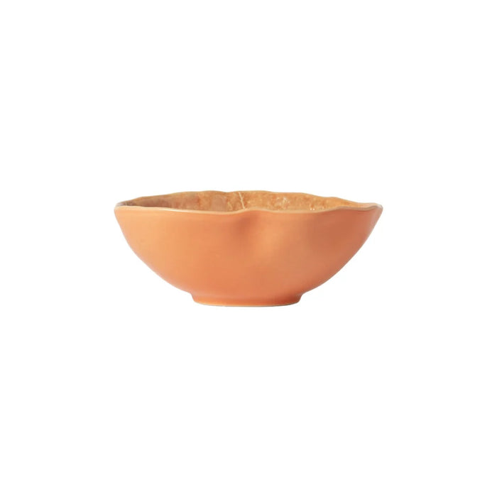 Costa Nova 6.75" x 5.6" Silvina Terracotta Orange Oval Stoneware Bowl - QLS171-TRC