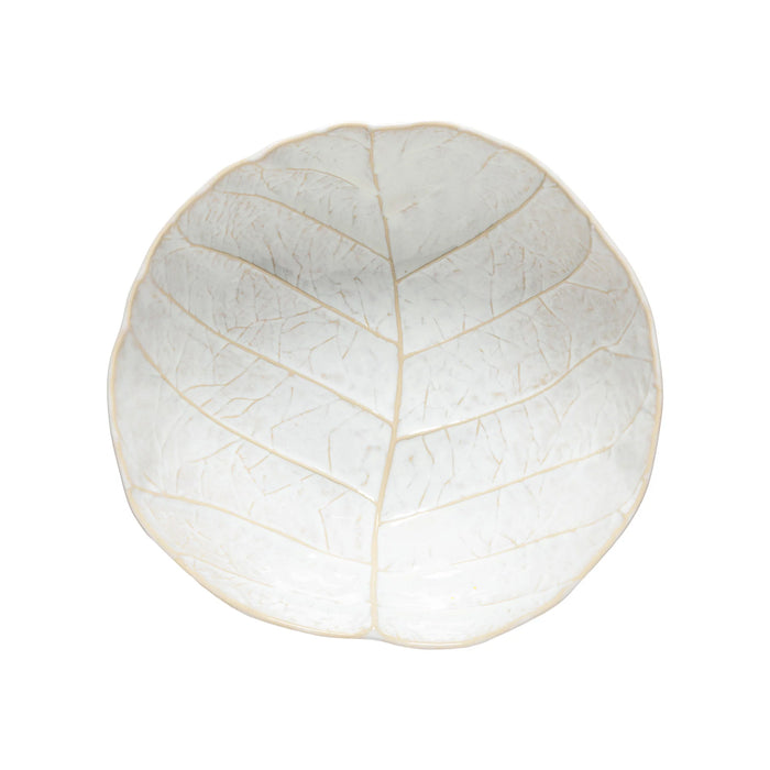 Costa Nova 11" x 10.4" Silvina Fennel White Oval Stoneware Serving Bowl - QLS281-FWH