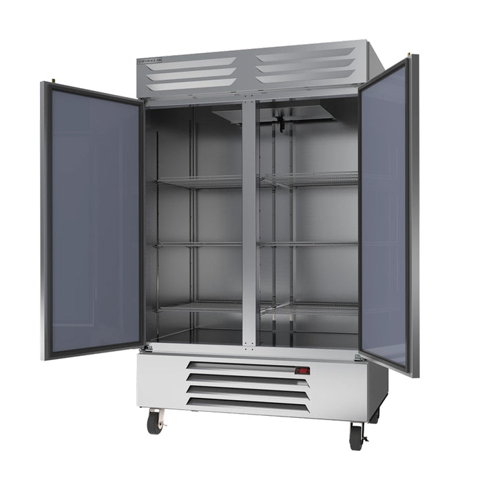 Beverage-Air RB49HC-1S 52" Vista Series Solid 2-Door Reach-In Refrigerator
