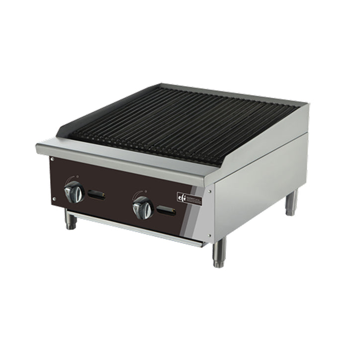 EFI RCTCB-24 24" Gas Char Rock Broiler - 70,000 BTU