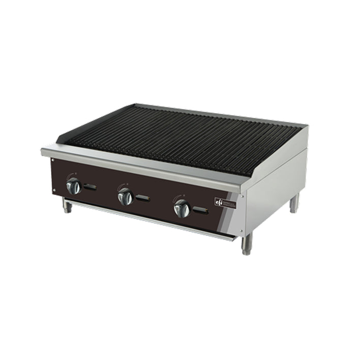 EFI RCTCB-36 36" Gas Char Rock Broiler - 105,000 BTU