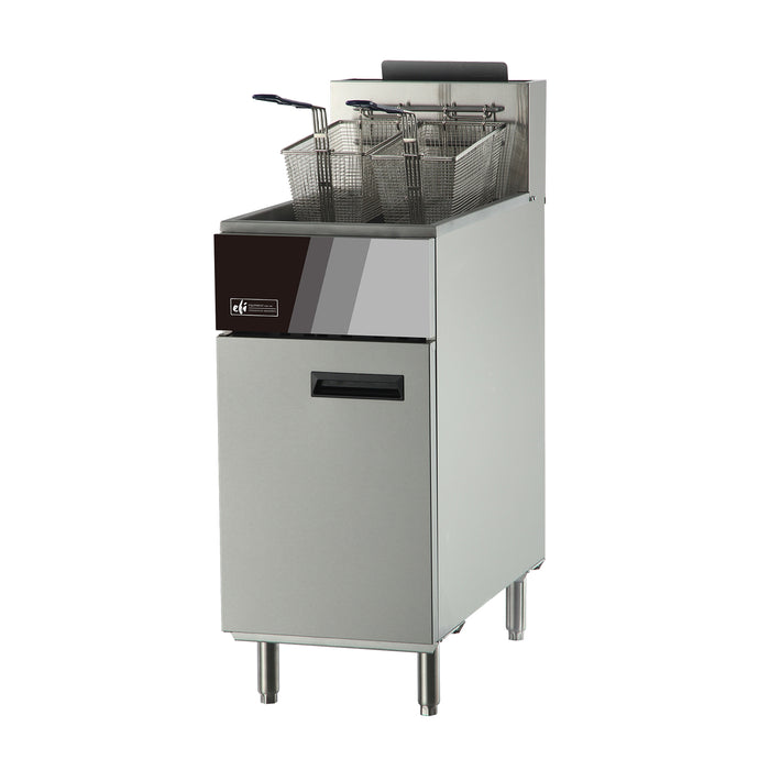 EFI RCTFS-50 50 Lb. Gas Deep Fryer - 136,000 BTU
